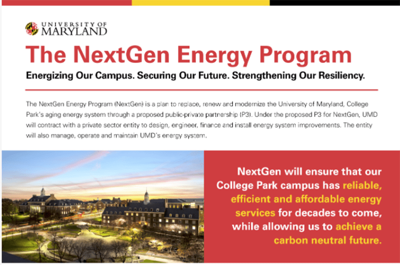 NextGen Energy Program brochure first page